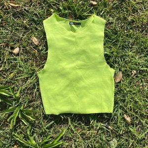 Neon Green Tank Top